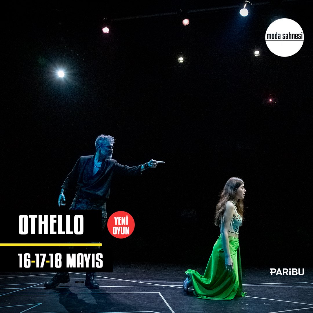 Othello
16-17-18 Mayıs’ta moda sahnesi’nde.
@canercindoruk @ilayerkok @k_aydogan 

Bilet almak için🔻
biletinial.com/tr-tr/tiyatro/…

#othello #canercindoruk #modasahnesi