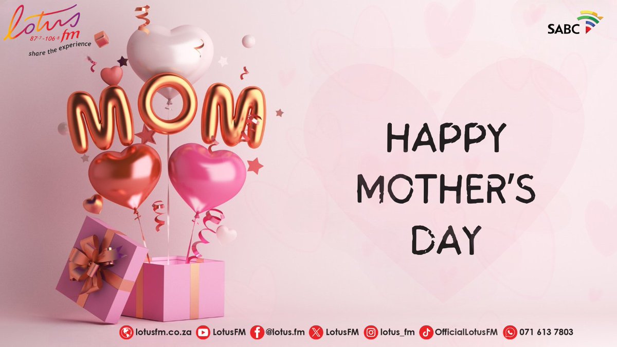 Happy Mother's Day! 🌼 🌸 Today, we honor and cherish the incredible love, strength, and wisdom of all mother figures around the world. 💖 Whether near or far, let's show gratitude for the nurturing hearts that shape our lives. 💐💕👩‍👧‍👦 #LotusFM #ShareTheExperience #MothersDay