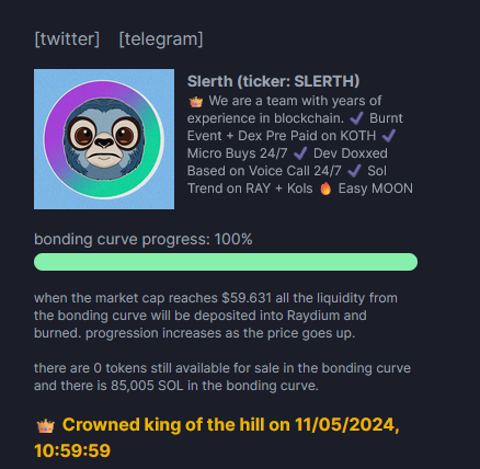 Slerth on Pump tweet media