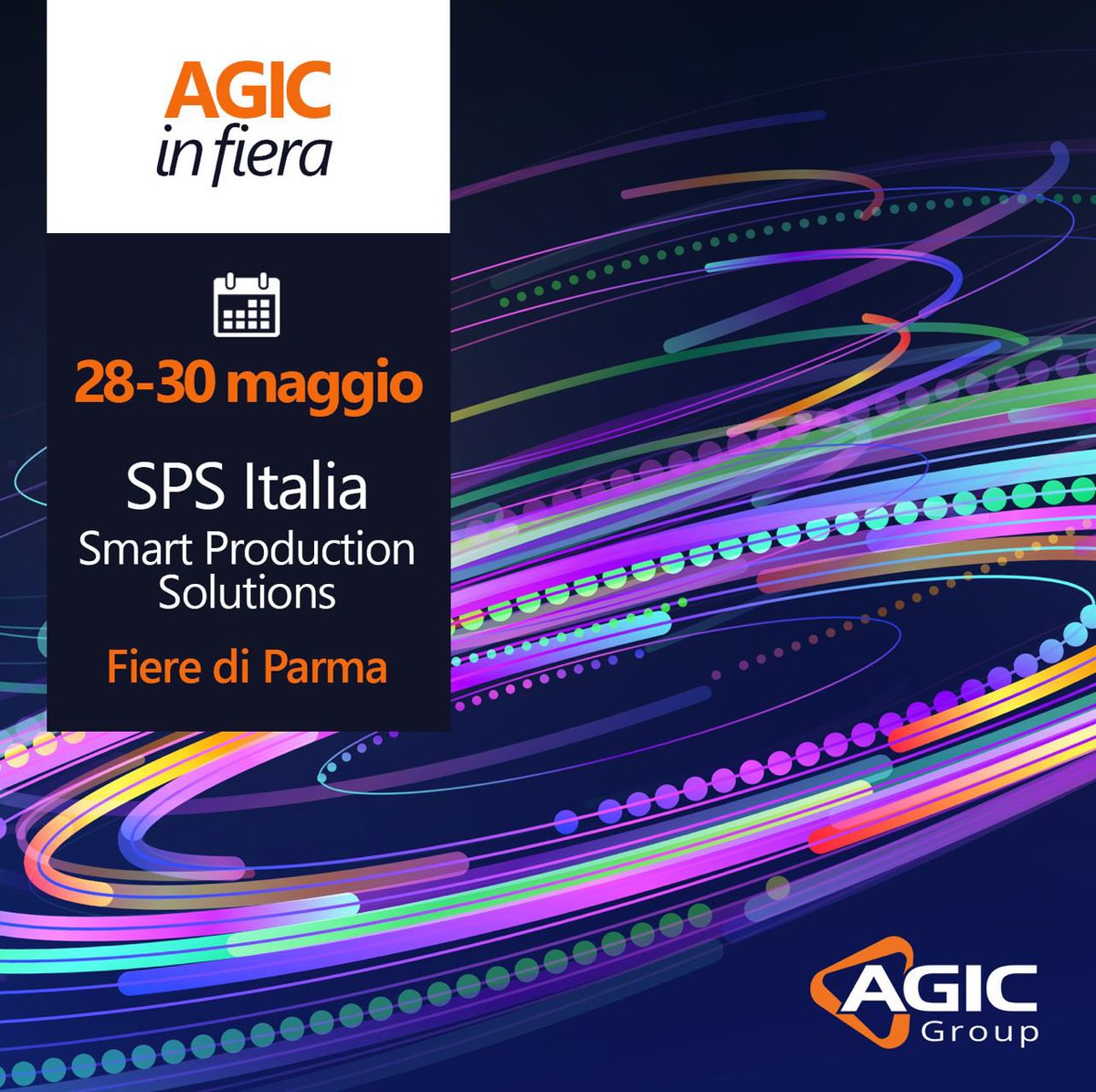 #AgicGroup protagonista alla Fiera @spsitalia - Automazione e Digitale per l'Industria 🤖 

📢 Vi aspettiamo dal 28 al 30 maggio 📍presso #FierediParma per la 12esima edizione della Fiera #SPSItalia - #Automazione e #Digitale per l’#Industria