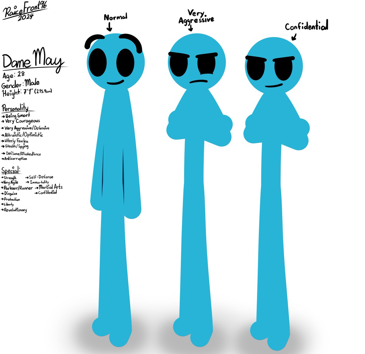 RaiceFront96's tweet photo. (OC 2024) Dane May
#stickman #stickfigure #oc #originalcharacter #stickmanoc #danemay #dane_may https://t.co/TeMOXoC6P9