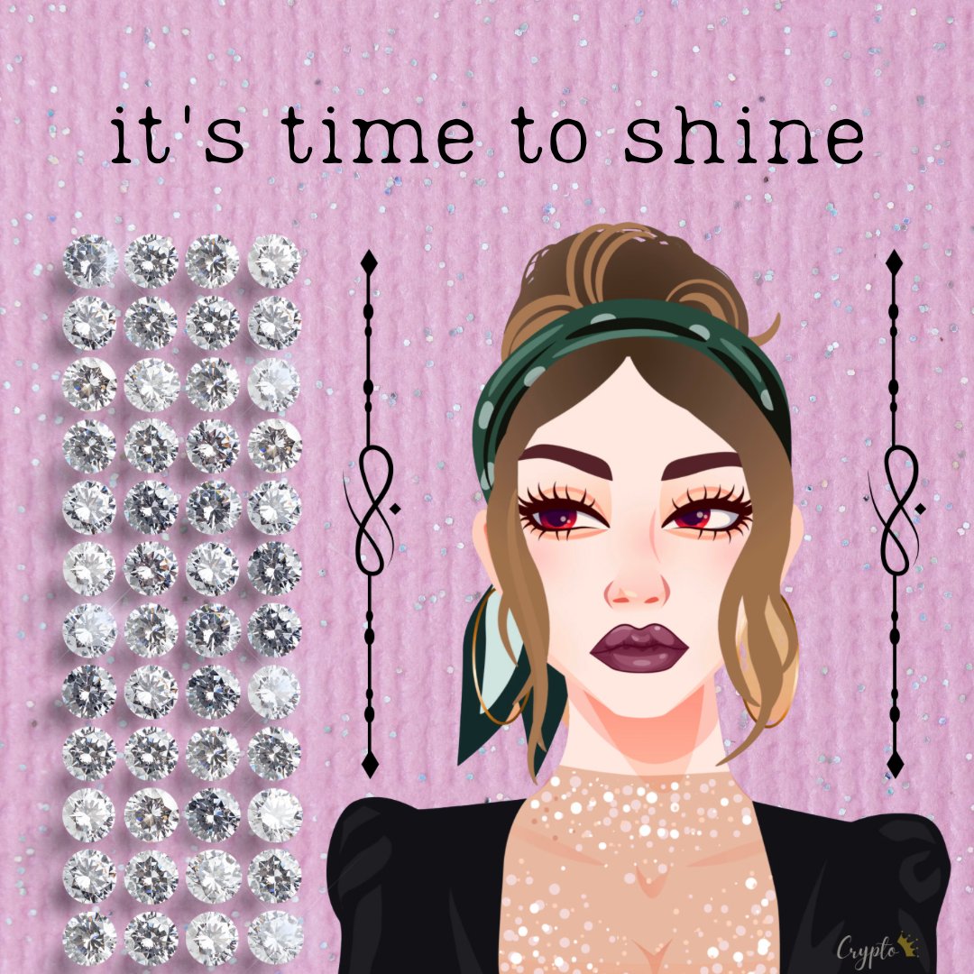 Get your sparkle on for Saturday night, Crypto Chicks! ✨Whether you're going out on the town or simply enjoying some well-deserved downtime, let your shine be contagious! 💃 #SaturdayVibes