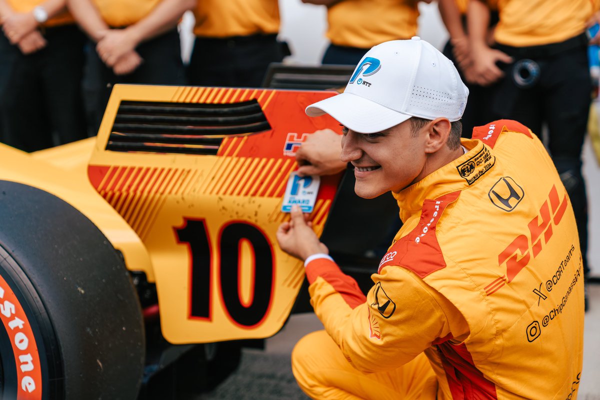 RACE DAY! 🦍 Starting on pole with 85 laps to go. LET’S GO! @DHLUS @CGRTeams #OneGoal