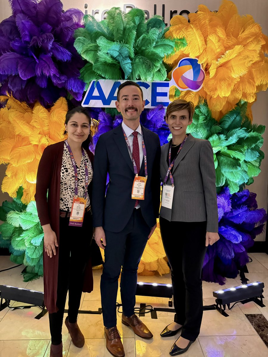 Representing @UTSWMedCenter at @TheAACE Annual Meeting in NOLA with @DrIramHussain and @HamidiOksana! This meeting is a great opportunity to learn from experts and network with people passionate about patient care! #endotwitter