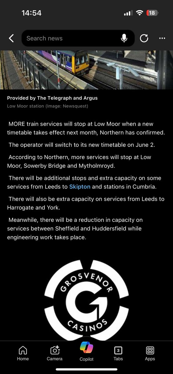 Great news. So happy that more services will stop at Mytholmroyd & Low Moor with the new @northernassist timetable. More opportunity to commute & travel & even park/ride in #CalderValley . Myself & @LuddfootLabour been lobbying for this via @WestYorkshireCA & @MayorOfWY 🚝🚂