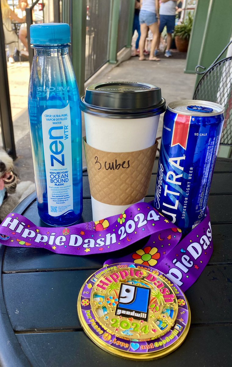 The 3 essential ingredients to post race recovery. #HippieDash benefitting <a href="/GWSuncoast/">Goodwill-Suncoast</a>