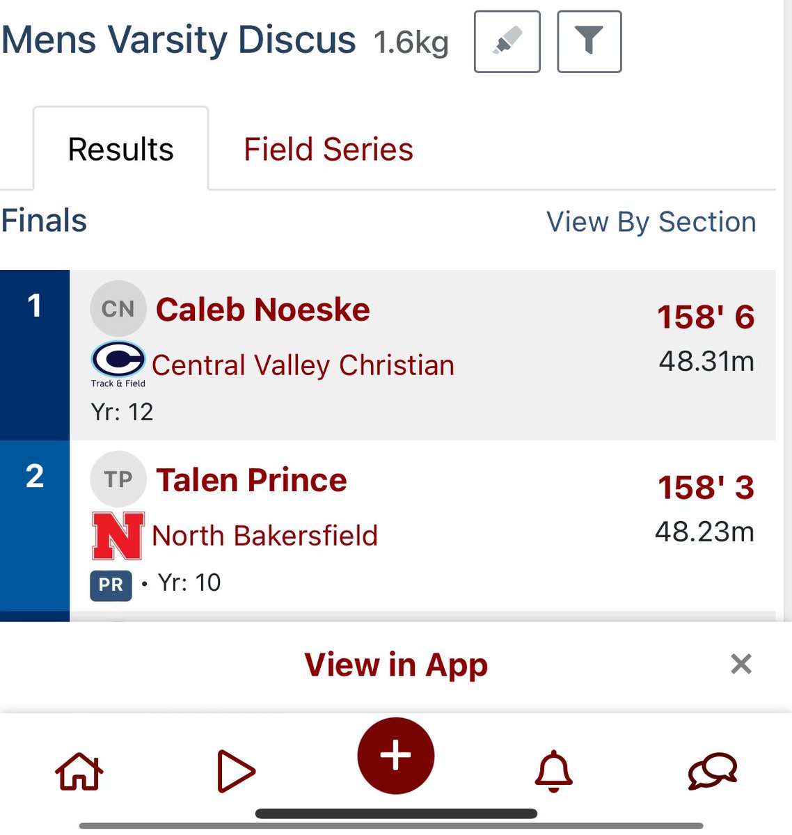 Caleb Noeske (@noeskecaleb) on Twitter photo Throwing has been tough the last couple months, highs and lows. Last night I was able to finish on top in Discus. Central Section D3 Discus Champion. <a href="/coachbgilbert/">Brian Gilbert</a> <a href="/HammerRoberts1/">Coach Smith</a> Throwing has been tough the last couple months, highs and lows. Last night I was able to finish on top in Discus. Central Section D3 Discus Champion. <a href="/coachbgilbert/">Brian Gilbert</a> <a href="/HammerRoberts1/">Coach Smith</a>