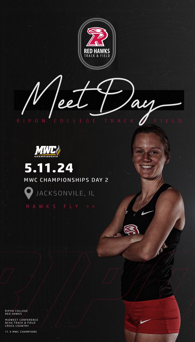 MWC MEET DAY | MWC Outdoor Championships Day 2! 🗓️ Sat May 11 📍 Jacksonville, IL ⌚️ 10:30 am 📊 results.adkinstrak.com/meets/37092 #RCTF | #HawksFly