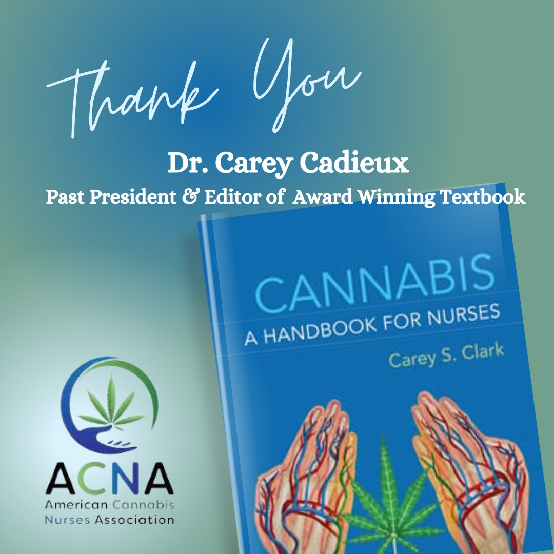 Today, we honor Dr. Carey Cadieux, a pioneer in cannabis nursing and former ACNA President. Her leadership brought forth 'Cannabis: A Handbook for Nurses,' an award-winning text shaping the future of medical cannabis care. Join ACNA for a 30% discount! cannabisnurses.org/joinacna