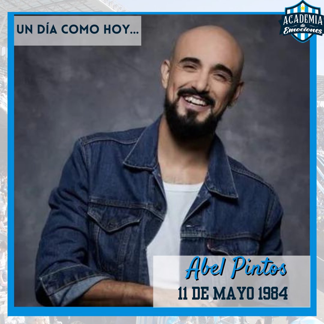 ⏳ El 11 de mayo de 1984, nacía en Bahía Blanca, el cantautor argentino Abel Pintos... 

✅ Tremendo artista y por supuesto hincha de #Racing...

¡¡¡Feliz cumpleaños @AbelPintos!!!
