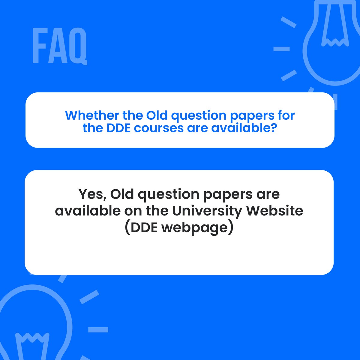 Unlocking the FAQs. Some of the commonly asked questions Distance Education, Pondicherry University.

#DDEPondicherryUniversity #PondicherryUniversity #Pondicherry #DistanceEducation