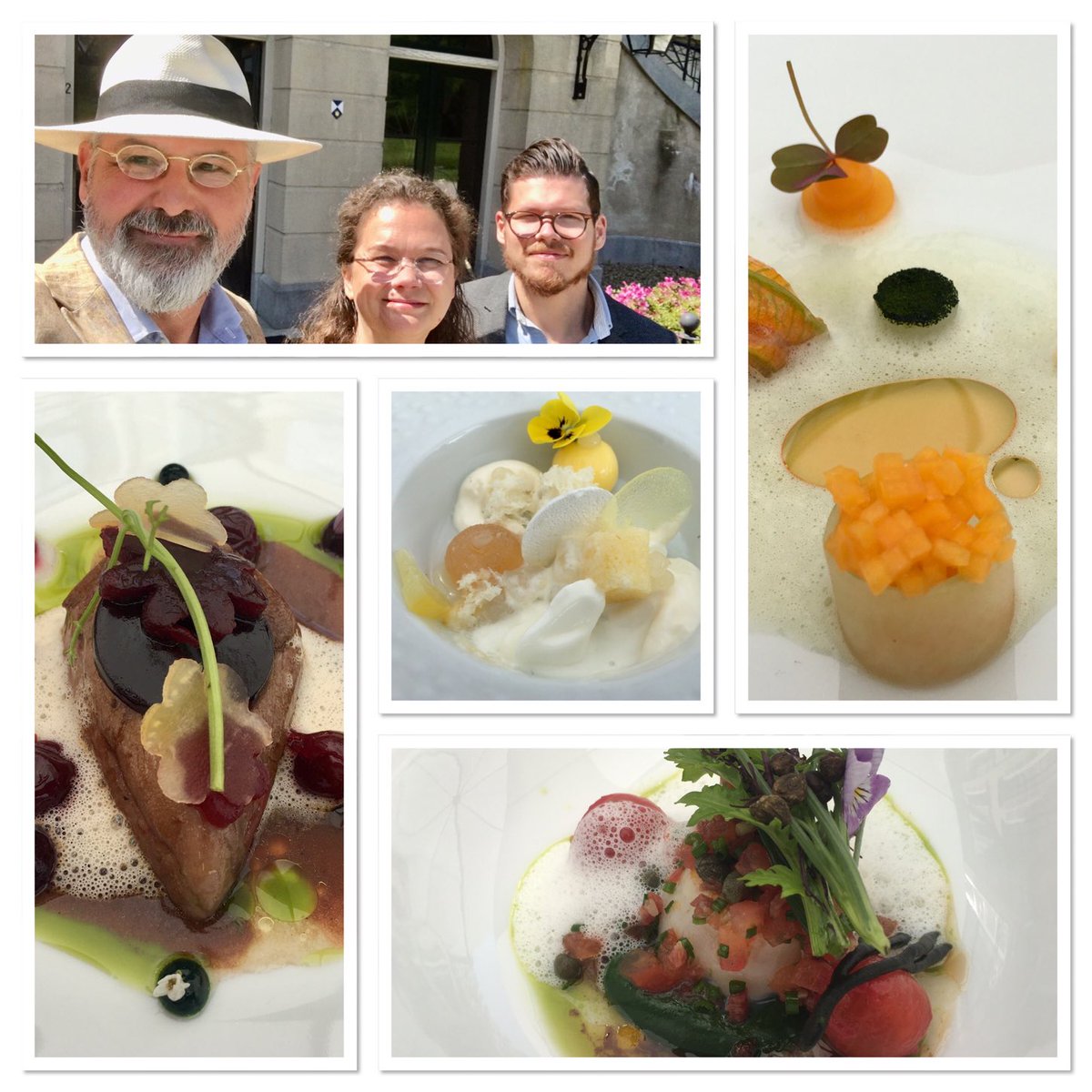 Een exquise lunch om de hoek. Dank aan keukenbrigade en bediening restaurant #Voltaire Parc Broekhuizen voor een fantastische middag. Het was weer genieten op jullie prachtige terras in #Leersum ⁦⁦@MICHELINgidsBNL⁩