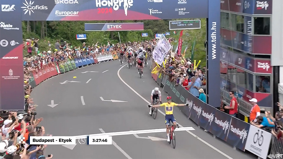 sporza_koers's tweet image. Thibau Nys sprint verschroeiend naar tweede ritzege op een rij in Hongarije

sporza.be/nl/matches/wie…