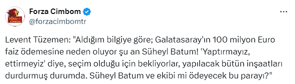 Galatasaray'da Süheyl Batum diye bir başkan adayı çıktı. Levent Tüzemen 2 haftadır her gün sallıyor adama. Ama 1 tane GS'li çıkıp da Levent Tüzemen'e 'yönetim yalakası' demiyor. Sorarlarsa, eleştiri kültürü falan filan diye hikaye anlatırlar. Rakip adaya bile tahammülleri yok.