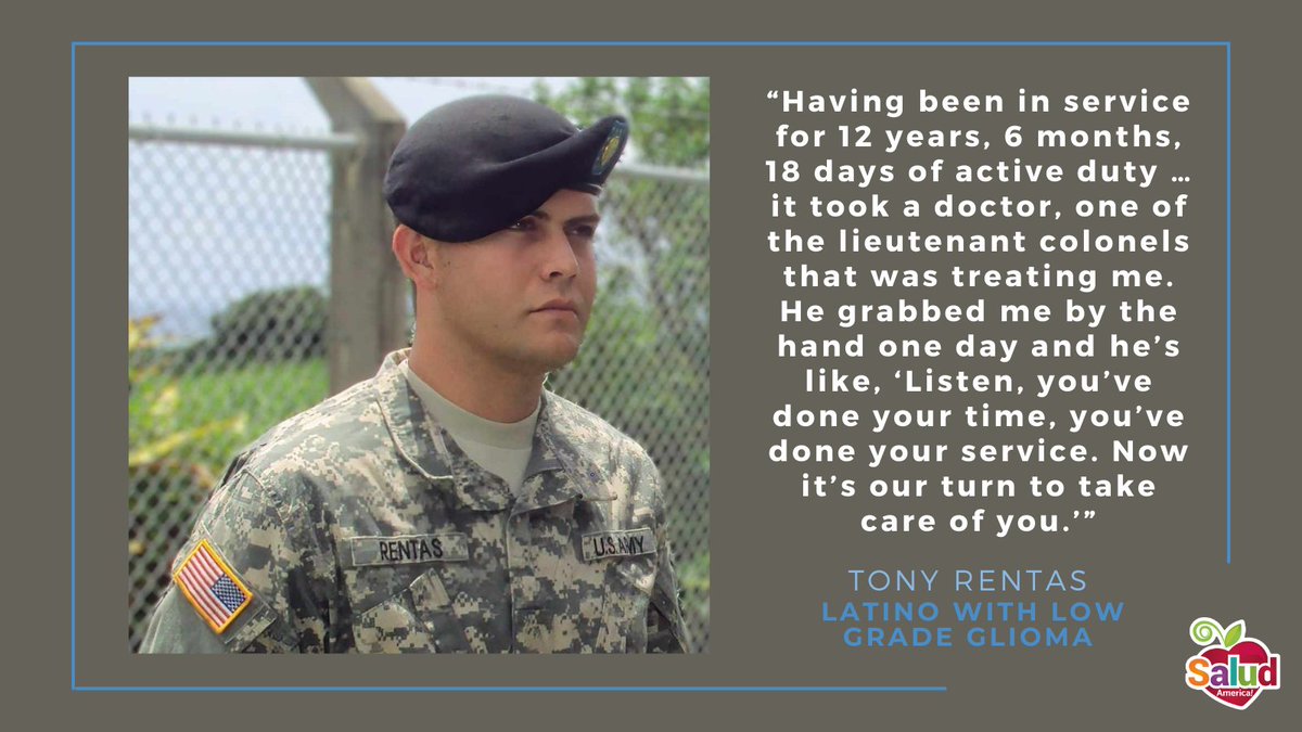 Tony Rentas dreamed of joining the U.S. military and serving his country. 

Now he’s serving in a different way, striving to help veterans, Latinos, and others diagnosed with low grade glioma. @gliomaregistry 

Read his inspiring story!
👉🏽 bit.ly/3WCZhZo