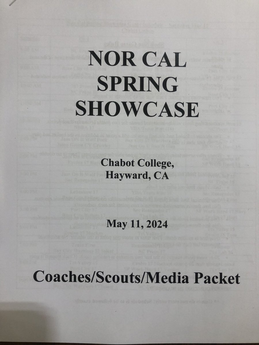 Nor Cal Spring Showcase at Chabot College