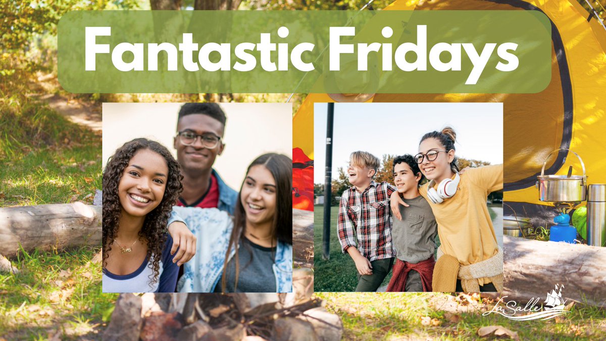 Calling all teens ages 13-18 years of age, Fantastic Fridays is back! Join us on Friday, May 17 for camping themed activities and games including a fun nature walk. Make friends along the way! #LivingLaSalle 
Registration is open until Wednesday, May 15.
ow.ly/oc0450RAzjb