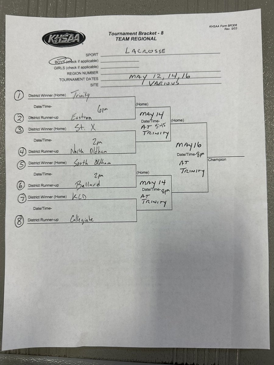 S_O_Lax's tweet image. State Playoff Bracket! 2pm Face-off tomorrow. See y’all at Irvin Stadium! Come out and support! #southlax #ΣΟΕ #wbd #LND #DMGB #reloadrepeat#rentisdue #greenmachine