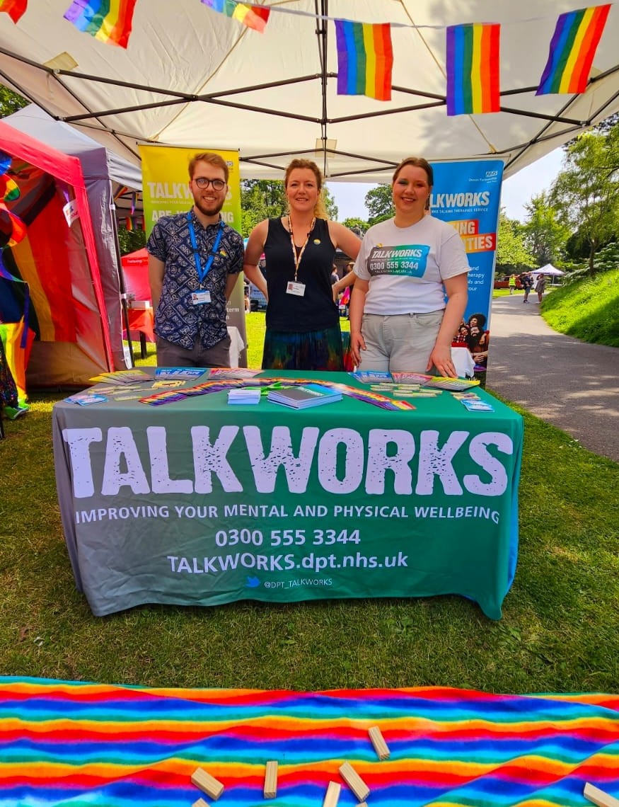 We're having a great day @ExeterPride today, in the beautiful sunshine. Come along and say hello #Pride2024 #Devon #NHS