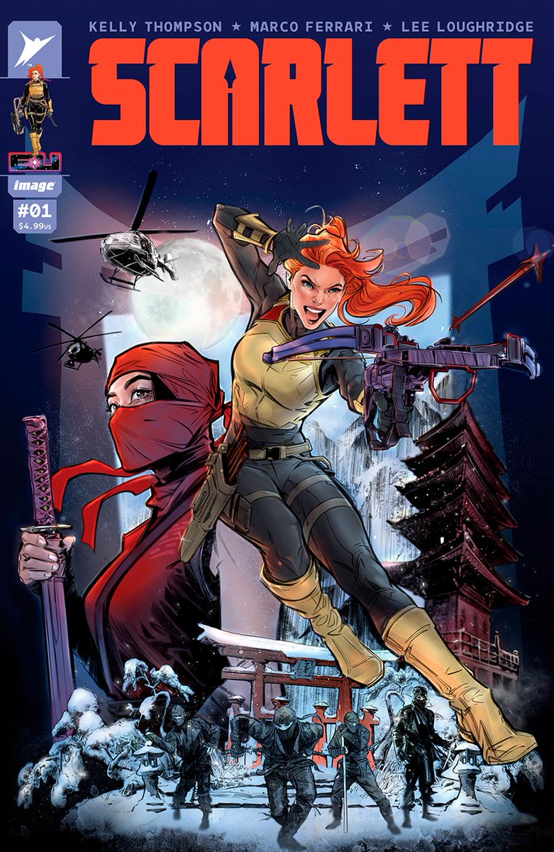THE NEXT CHAPTER OF CODENAME: G.I. JOE BEGINS HERE! 🕐 𝗣𝗿𝗲-𝗼𝗿𝗱𝗲𝗿 by SUN MAY 12 @ 5 PM, 𝘀𝗮𝘃𝗲 𝟮𝟬%! 📱 #Scarlett ( #GIJoe ) #1 👉ow.ly/H7Ve50RC9wh ✏️ @79SemiFinalist 🎨 @marcoferrarink 😍 @Joelle_Jones #CoverArt #NowYouKnow #Energon #SkybountEnt #comicbook