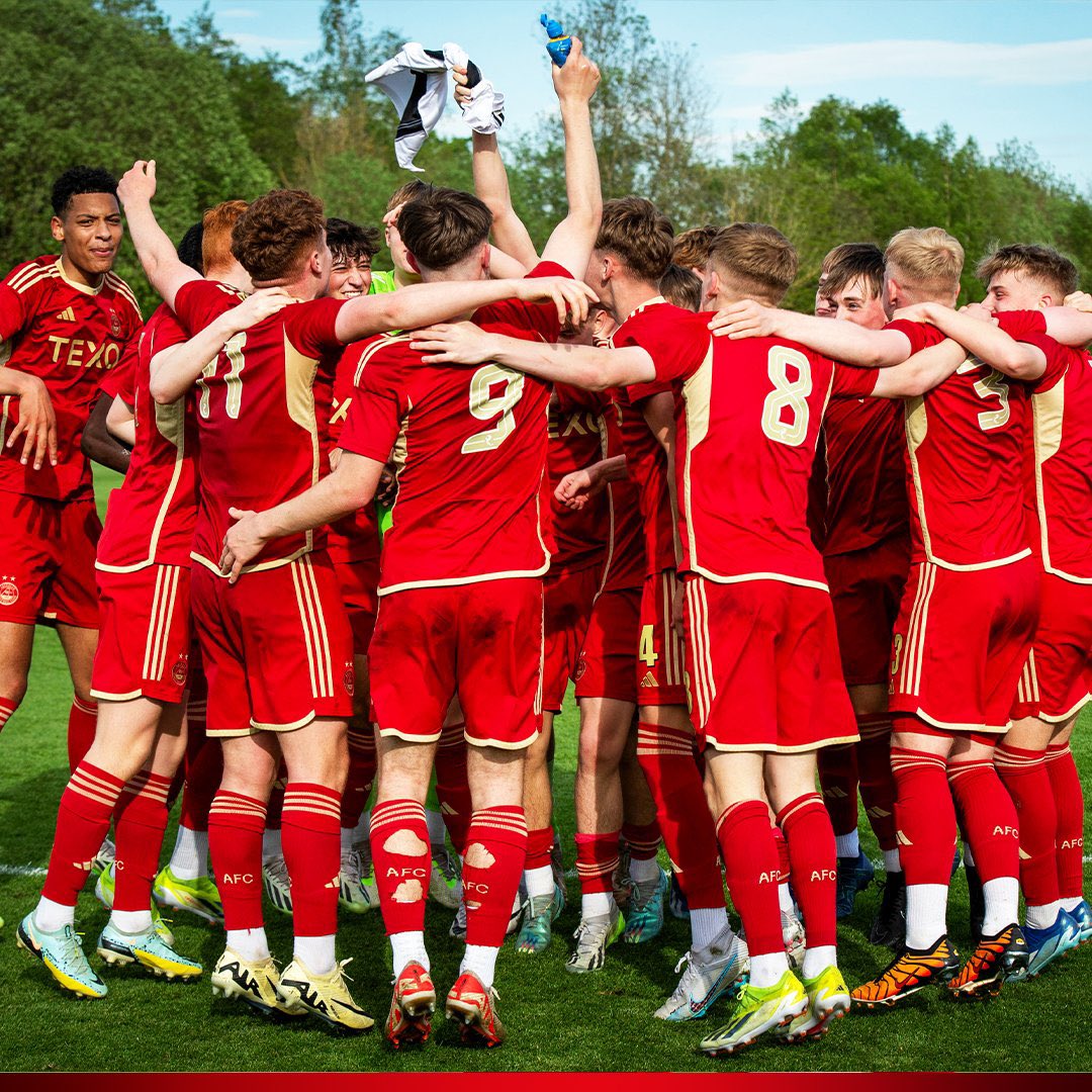 Our U18 squad will be presented with the league title in their final match of the season at Pittodrie on Monday night 🏆 🔴 Celtic U18s 🔴 Pittodrie 🔴 Mon 13th May, 7pm KO 🎟️ £5 Adults & FREE for U16s
