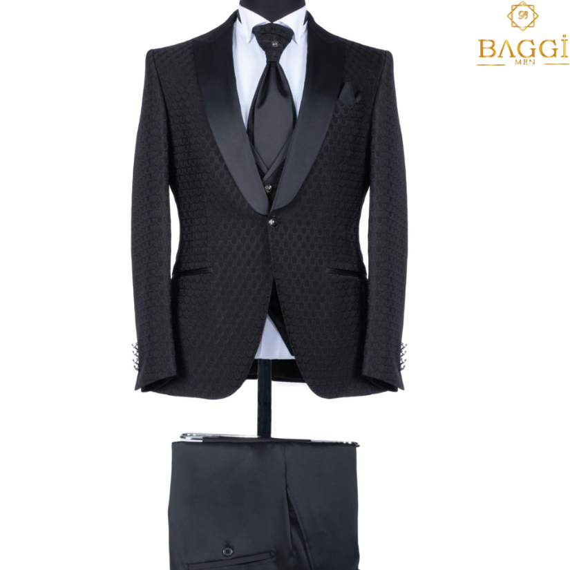 A 3 piece black tuxedo with uniquely patterned designs make the groom outstanding.Get the best bridal suits only at baggi men luwum street. Call/whatsap 0702713824.
Price;850,000/
Sizes;46-58
brand; Baggi
#bridalsuit
#tuxedos
#baggimenluwumstreet