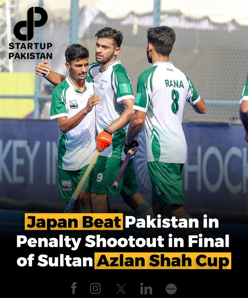 In the final of the Sultan Azlan Shah Cup held in Ipoh, Malaysia, Japan emerged victorious over Pakistan with a 4-1 win in the penalty shootout. #Japan #Pakistan #Hockey #Sultanazlanshahcup #Penalty