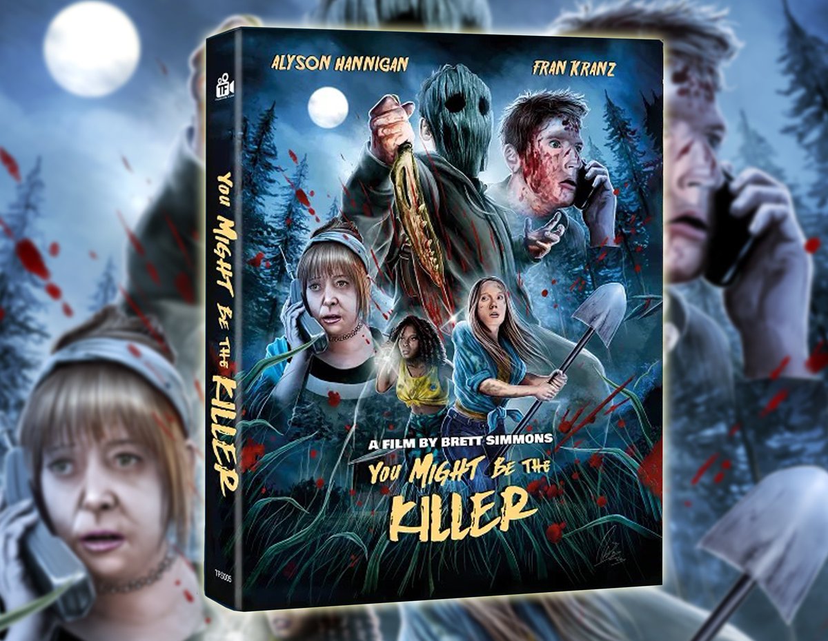 'You Might Be The Killer' (2018) Here´s the artwork for the bluray exclusive edition + LP Soundtrack by @TreasFilmsUK Now available on pre order. #bluray #horror #collector