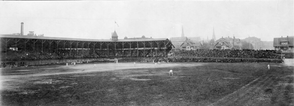 May 11th - On This Day in BC Sport History: 1905 Recreation Park, Vancouver's first enclosed baseball stadium that charges admission, opens to the public at the corner of Homer & Smythe streets. Over 3500 spectators paid 25 cents each to watch the Vancouver Veterans defeat.../2