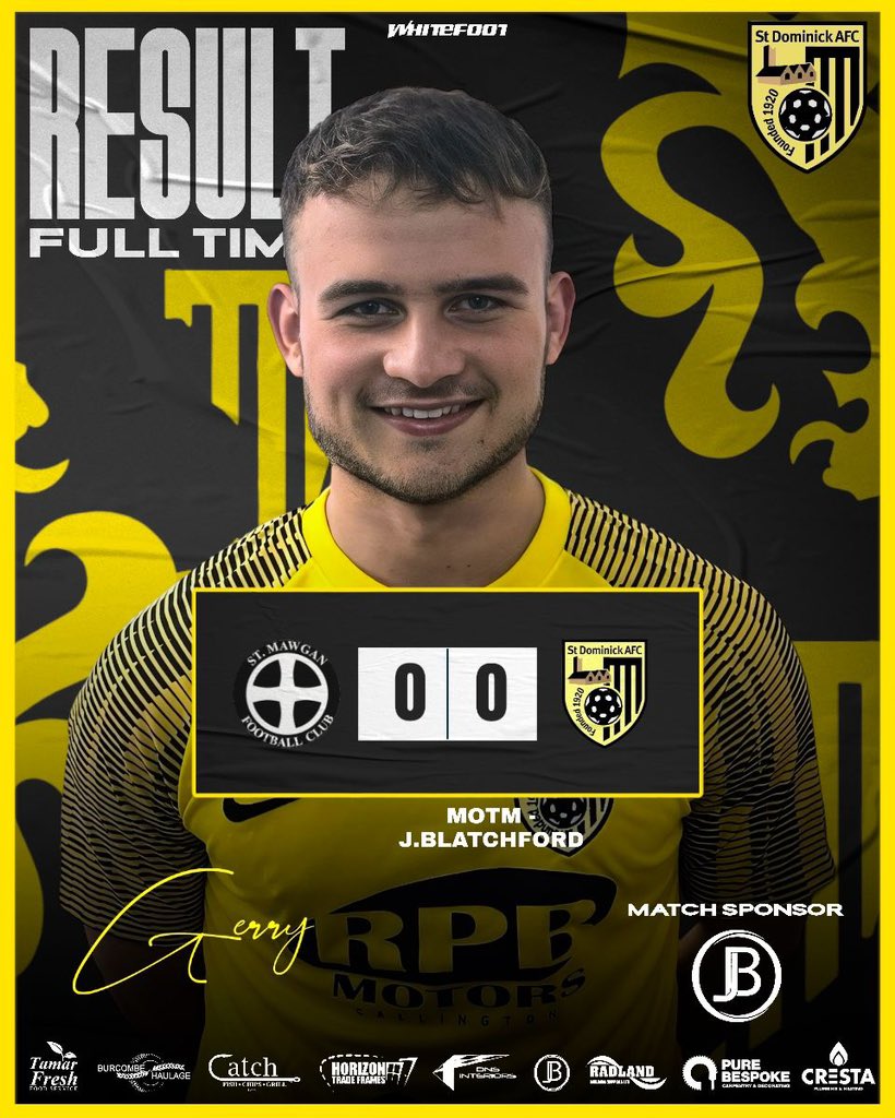 That ends the league season as unbeaten champions! 🏆

A brilliant effort from the lads over 26 games. Today, not a classic both sides could’ve pinched it, two top saves by <a href="/Jamieblatch1/">Jamie blatchford</a> securing the record late in the game!

#UTD 💛🖤

<a href="/Cornishfootball/">Dave Deacon</a> <a href="/PLsportsnews/">PlymouthSportsNews</a> <a href="/KJMsport57/">Kevin Marriott</a>