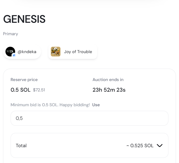 Kndeka_'s tweet image. 24 hours live auction on @exchgART 

𝐆𝐄𝐍𝐄𝐒𝐈𝐒 - Joy of Trouble series
1/1
Reserve: 0.5 SOL

Link in the next post 🔽