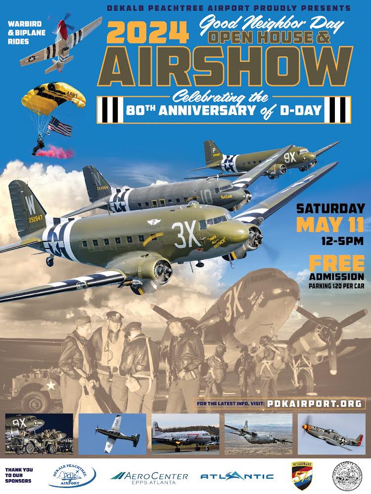 Trojan Thunder is flying Sat, May 11 at Good Neighbor Day Open House &amp; Air Show at PDK Airport. Pilots Jerry “Jive” Kerby, Paul “Top” Walter, &amp; Dr. James “Bulldog” Kelly with Announcer Luke Carrico.

THUNDER ON⚡️

Thanks to Asst. Team Manager Lisa “Vogue” Walter for the photos.