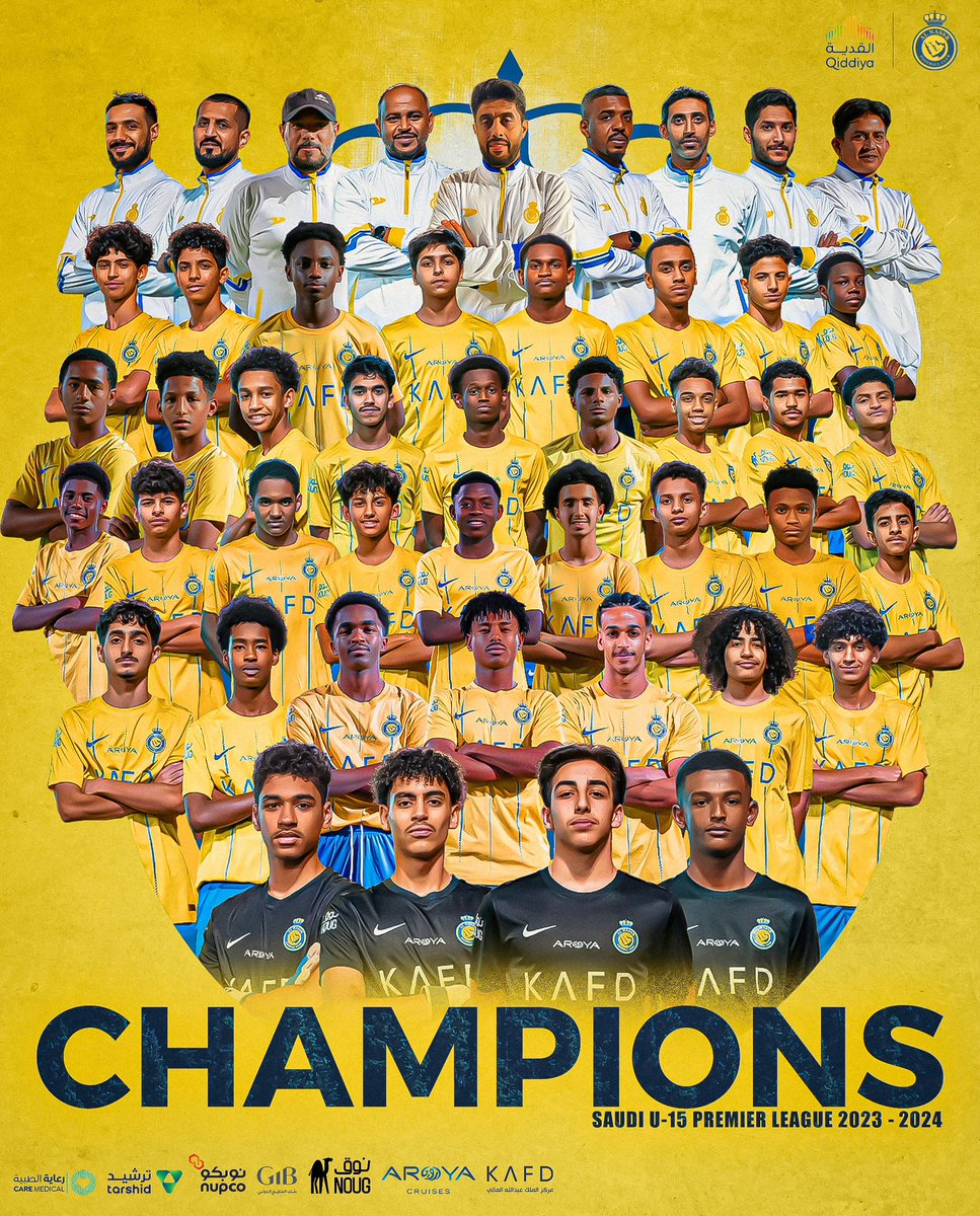 Final whistle 🤩
AlNassr U15 team are the Champions 🏆

Congratulations to our young stars  💛
A future of champions in the making! 🌟