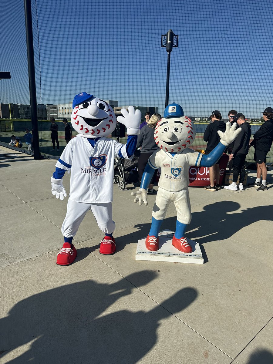 NWWolvesBB's tweet photo. Great start to the Miracle League game! https://t.co/thFsnHYyEb