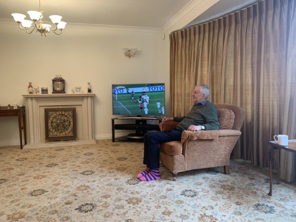 The most evil man in Britain with the most evil living room in Britain.