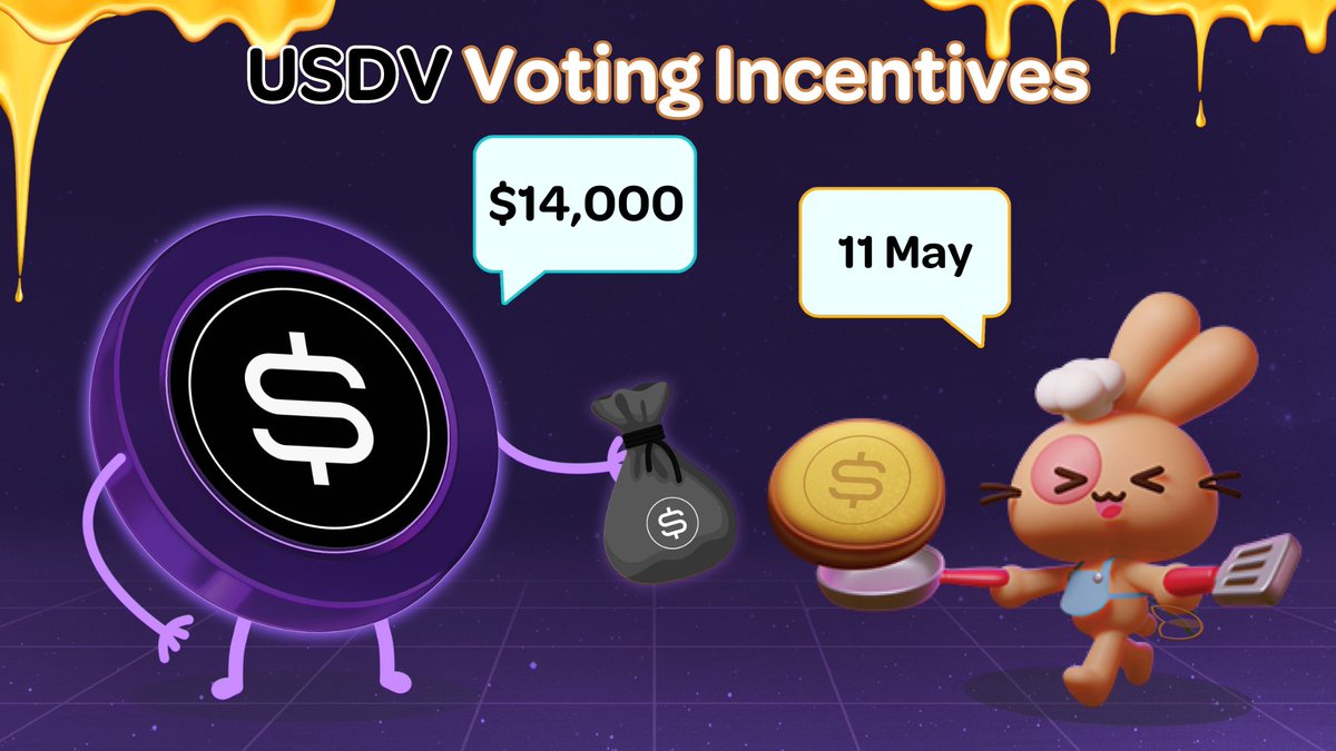 Rewards from @USDV_Money have arrived at @Cakepiexyz_io's veCAKE Voting Market!📢 Over $14,000 in $USDV are set to be distributed to veCAKE voters who support their liquidity pairs during this epoch.✅ Vote with veCAKE and earn:🗳️ pancake.magpiexyz.io/stake