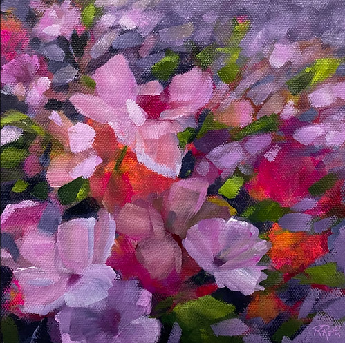 The gallery is abloom with gorgeous works of art today! Stop by and see all the amazing things we have for #OpenCityHFX! Like this 8'x8' acrylic painting 'Live, Love, Bloom' by Raquel Roth! #localart #downtownhalifax #artgallery #artcollector #canadianart #mothersday #flowers