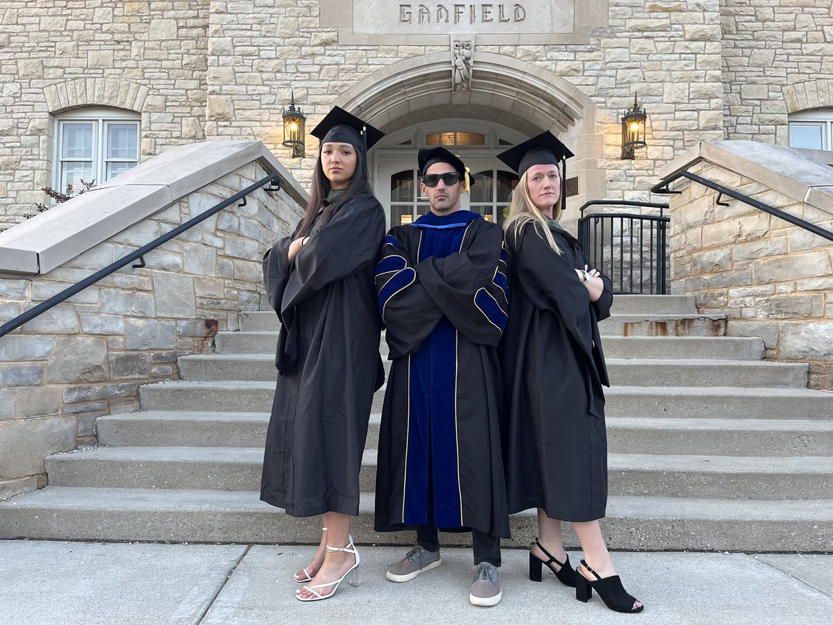 The standard angry strength coach picture with this year’s @CarrolluSppc grads! Congrats Sofia and Michaela! And yes, they were required to do a full squat before receiving their hoods 💪
