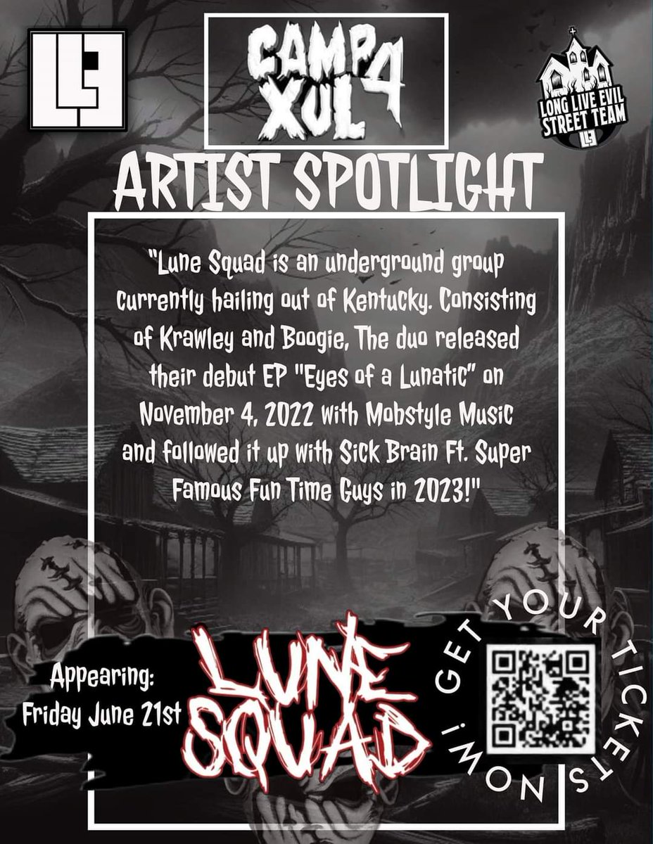 The Lune Squad is pulling up next for our Artist Spotlight Digital Promo Cards! Uncle Buk sent his boys to make sure we tell you... quote 'let em know Mobstyle is coming to Camp Xul 4 in full force!' Check out their Spotify to get familiar with Krawley and Boogie! @LuneSquad1317