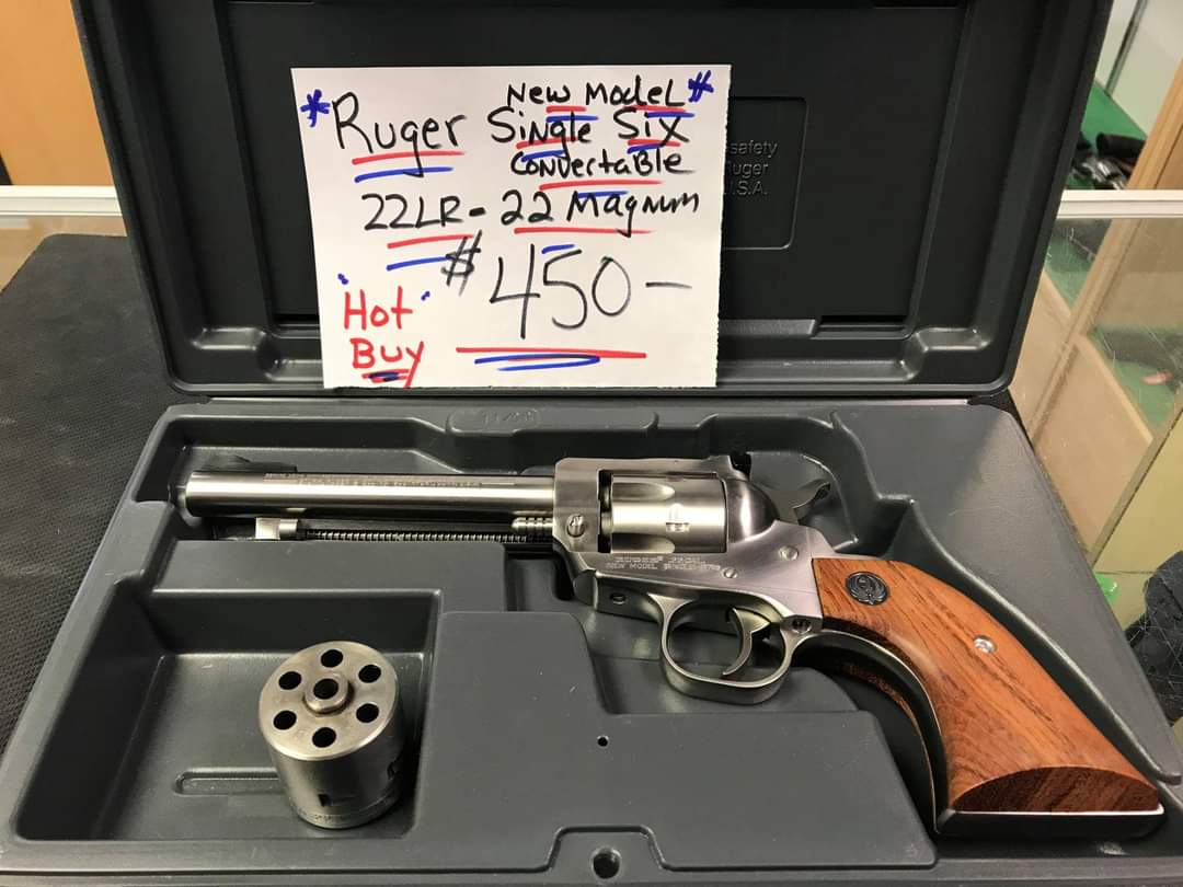 New arrivals!!

Ruger 22lr-22 magnum $450