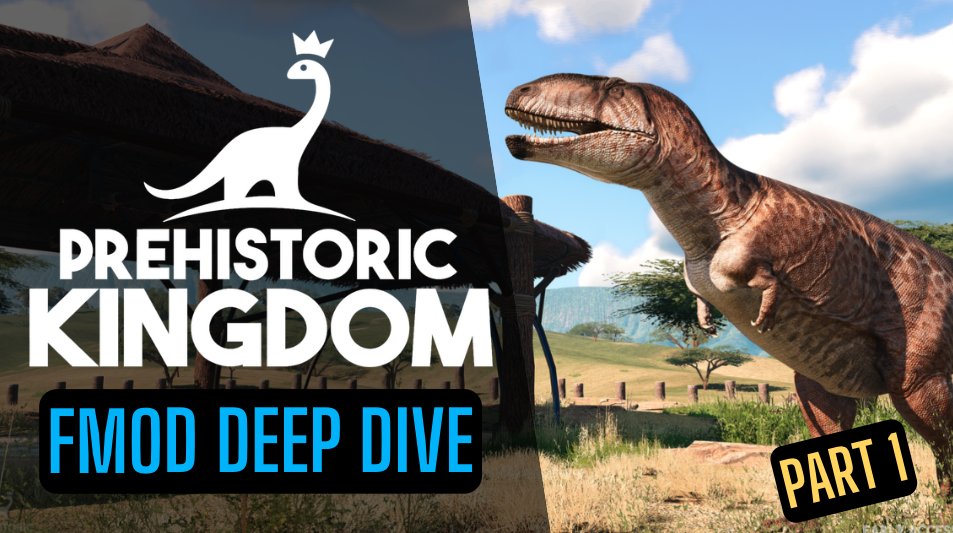 So excited to share this Fmod deep dive i did with @byronmckaymusic of his work on the #indiegame @PrehistoricK 🦕🥳

It's 1 of 2 parts, diving into the behind-the-scenes of his awesome adaptive #gameaudio systems for the game

Enjoy! 👉 youtube.com/watch?v=wnfR4k…