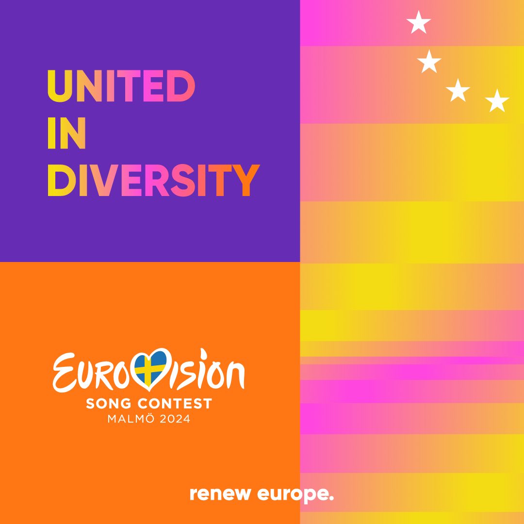 Tonight, Europe is #UnitedByMusic!   Good luck to all theartists who are performing at the #Eurovision final & who showcase the diversity of🇪🇺   Let's embrace our shared values of tolerance, respect, and solidarity as we continue to build a Europe that cherishes diversity!