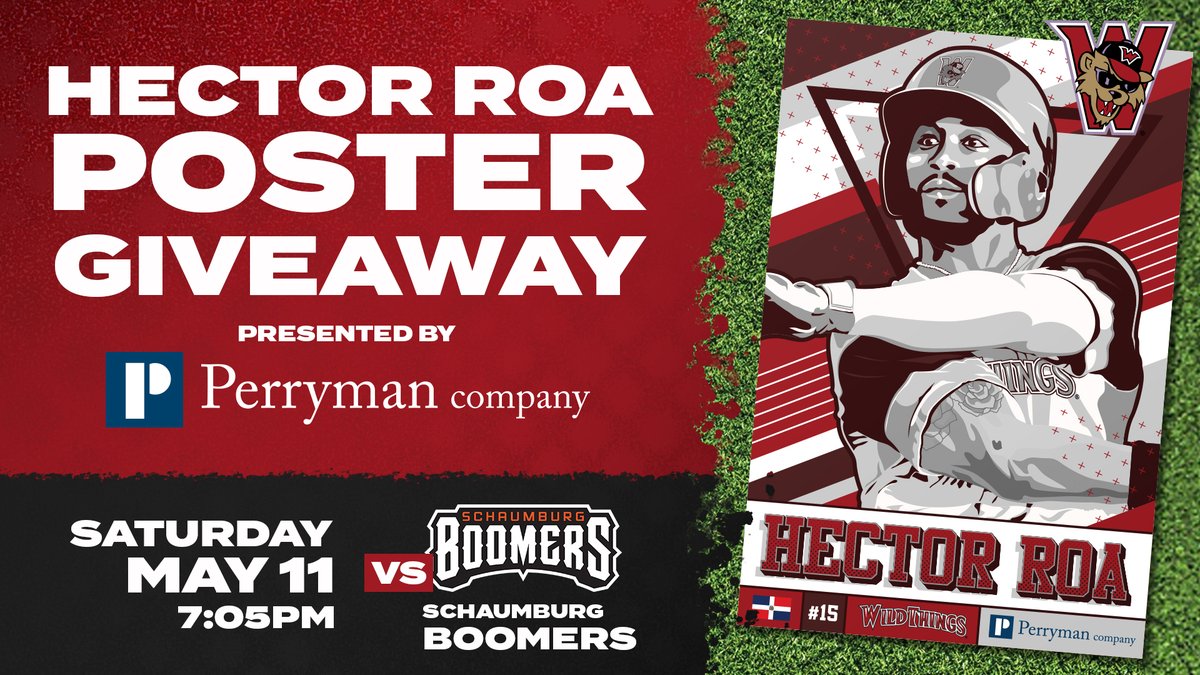 Tonight, the first 1,000 fans take home a Hector Roa poster as he officially retires a Wild Thing. We've also got a dandy of a pitching matchup in the middle game.

🎟️: bit.ly/RoaPosterNight
🎥 ($): share.flosports.tv/SHbB
👂 (FREE): bit.ly/wtmixlr
#WeMakeForeverFans