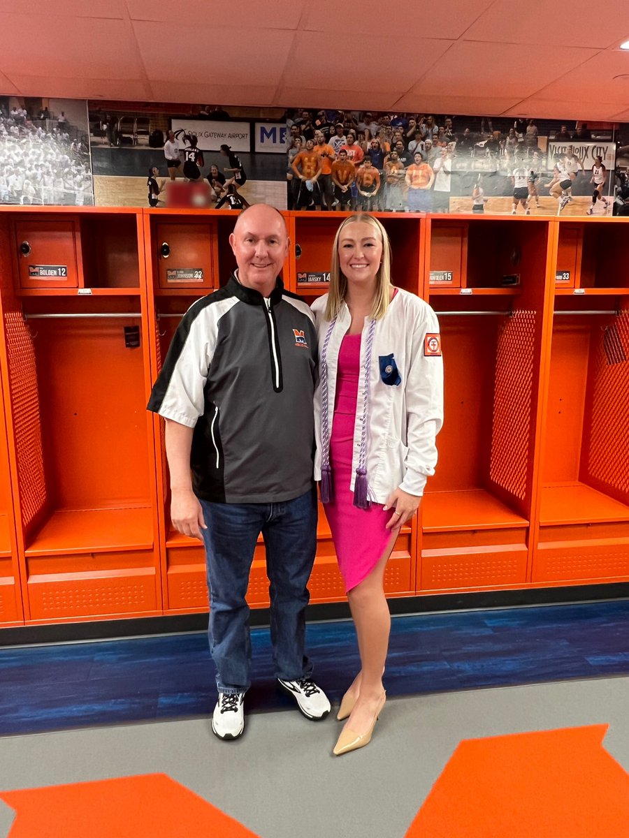 Milestone achieved. ✍️ Last night, Lauryn Samuelson added her name to the program’s alum wall, which honors and reminds our current players of the many incredible young women who helped shape and define Midland Volleyball. “Forever a Warrior, Forever a Family.” 🧡