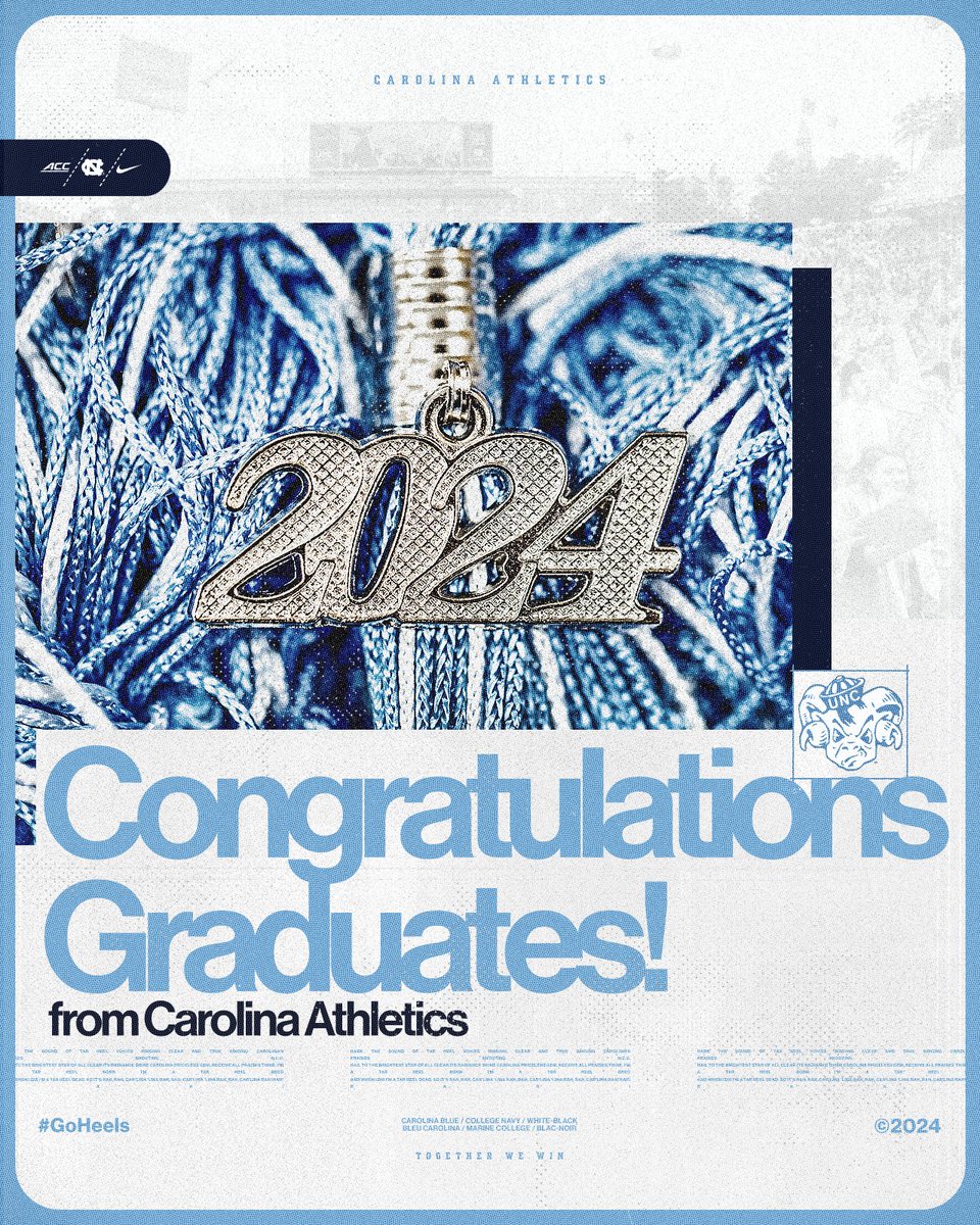 We can't wait to see what y'all do next, #UNC24! 🎓🐏 #GoHeels x #GDTBATH