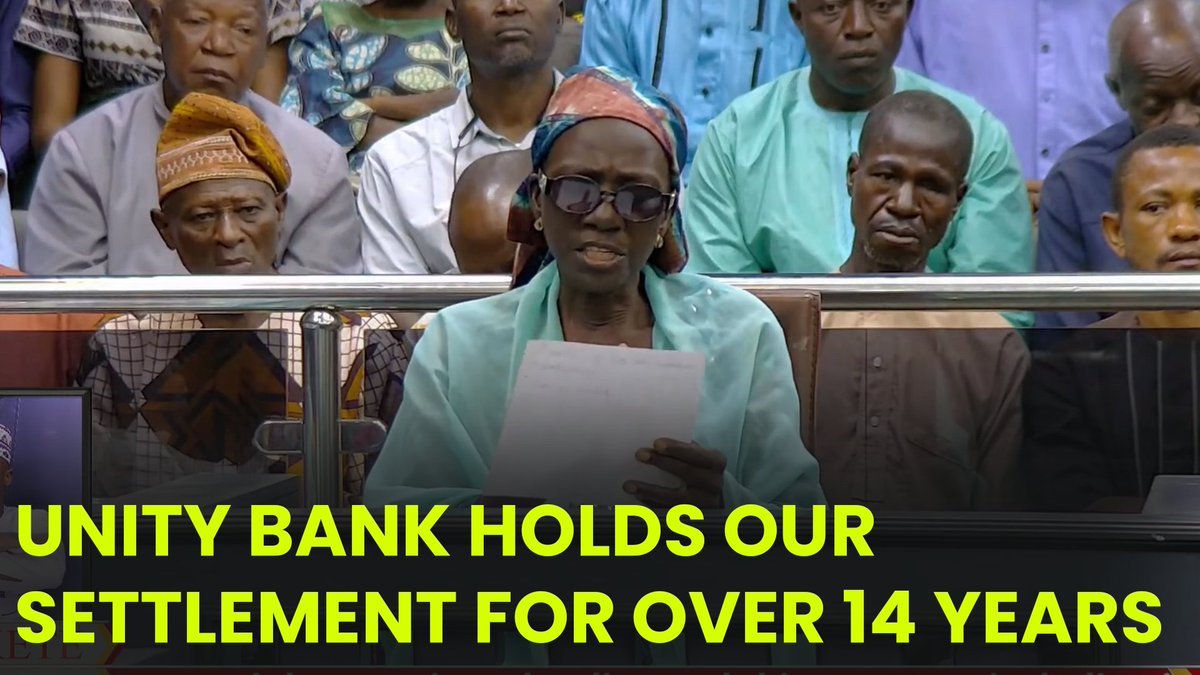 Unity Bank Holds Our Settlement for Over 14 Years: Former Federal College of Forestry Staff Alleged. 

Video: youtu.be/pjWLAUIprjQ

#BreketeFamily #HumanRights #VoiceOfTheVoiceless #UnityBank