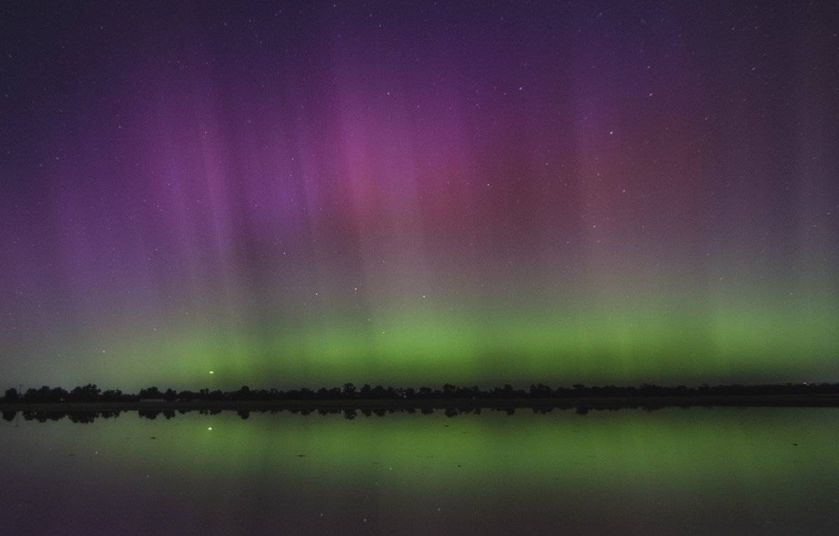 #aurora from the backroads of western Placer County, California.  What a night. #placercounty #spaceweather #cawx @kcraFinan