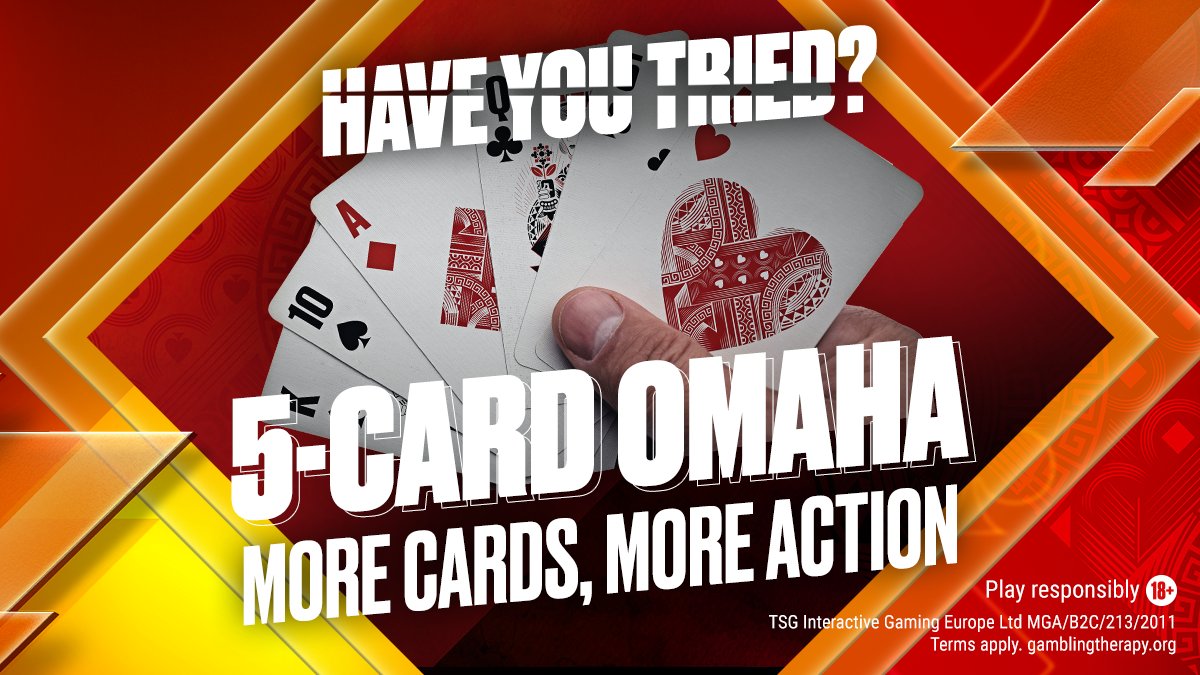 When four cards just aren't enough...don't miss today's #SCOOP Pot-Limit 5 Card Omaha tournaments ⏰ 19:30 CET L- $5.50 ($12.5k Gtd) M - $55 ($35k Gtd) H - $530 ($75k Gtd) Satellites start at just $0.27