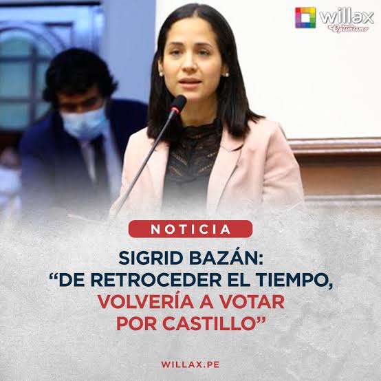 ALERTA Y COMPARTAN: NO MAS PALABRAS PARA ESTA SUGAR DADDY, VOLVERA A VOTAR POR CASTILLO UN LADRON Y GOLPISTA, YA ES TIEMPO QUE ESTAS ABERRACIONES DE CONGRESISTAS DESAPAREZCAN DEL AMBIENTE POLITICO PERUANO, ESTA MUJERCITA DE LA VIDA DEBE DE DEDICARSE A SEGUIR BUSCANDO VIEJITOS QUE…