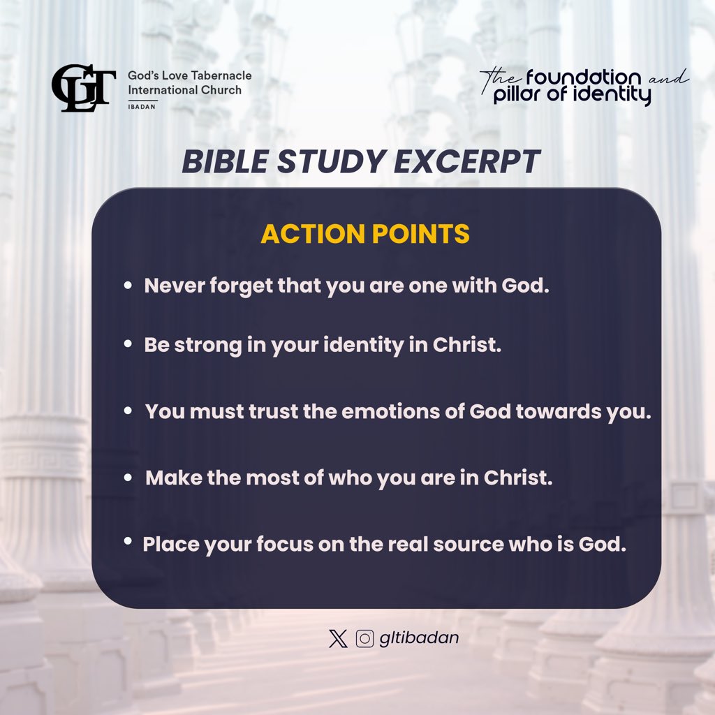 gltibadan's tweet image. #Actionpoints
#Biblestudy
#GltIbadan
#lightofournewcreationrealitiesinchrist